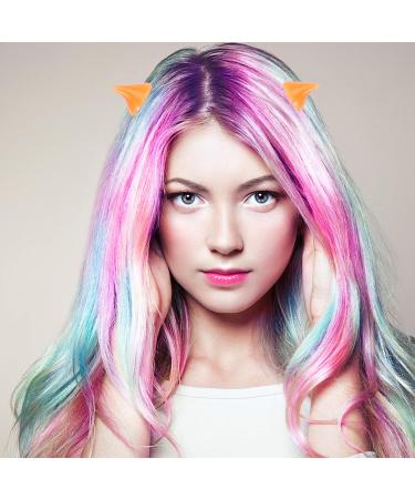 Frcolor Gothic Cosplay Hair Clips - 8 Pairs Little Demon OX Horn Halloween Clips (Random Color) - International Shipping Available - Buy Online on GoSupps.com