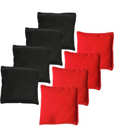 JMEXSUSS Weather Resistant Cornhole Bags - Set of 8 Regulation Professional Corn Hole Bags in Black/Red with Tote Bag - Buy Online on GoSupps.com