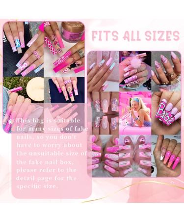 100PCS Holographic Press on Nail Packaging Bags | Empty Cardboard Nail Tips Bags with Tape | Essential for Press on Nail Business - Buy Online on GoSupps.com