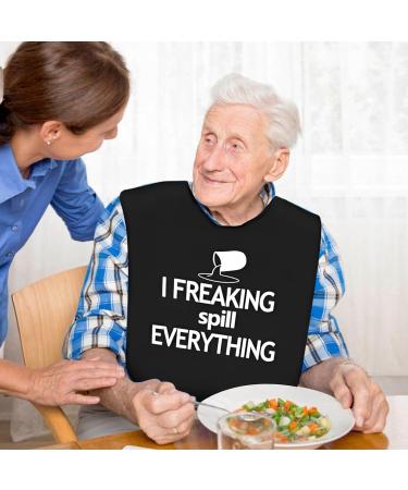 Adult Bib for Seniors - Washable & Reusable Waterproof Bib with Debris Collector | Men & Women - Buy Online on GoSupps.com
