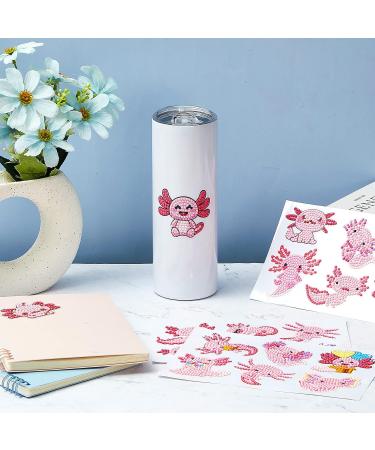 24 Pcs Axolotl 5D DIY Diamond Painting Sticker Kit for Kids and Adults - Buy Online on GoSupps.com