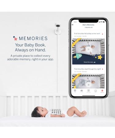 Nanit Pro Baby Monitoring System Bundle | 1080p Over The Cot Camera | Travel Multi-Stand & Breathing Wear Band | Night Vision Pro Camera - Tracks Newborn Sleep & Breathing | Sensor-Free - Buy Online on GoSupps.com