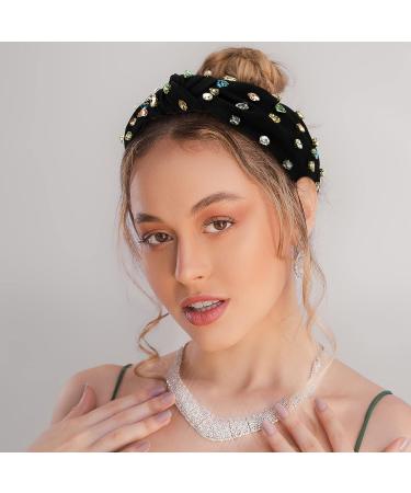YISSION Crystal Knotted Headband - Non Slip Rhinestone Fashion Hair Accessory for Women - Buy Online on GoSupps.com
