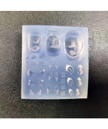 MCAORI Elf Ear Nail Stamping Templates Elf Doll Nail Art Molds Devil Horns DIY Nail Carving Mold Gift for Nail Art Enthusiasts - Buy Online on GoSupps.com