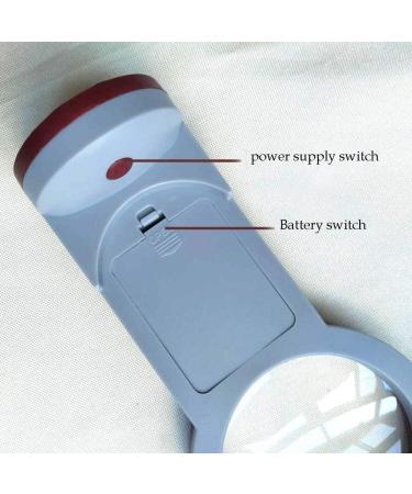 Folding Portable Illuminated Glass Rechargeable Desktop Hands Free with Bracket 3 HD Lens 10X 20X 30X Reading Magnifier Good Times - Buy Online on GoSupps.com