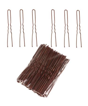 Hairpins Bobby pins Hairpins Metal Hair pin Girls Hair Accessories Bun Pins 50Pcs Ideal for all hair types (U-Brown) - Buy Online on GoSupps.com
