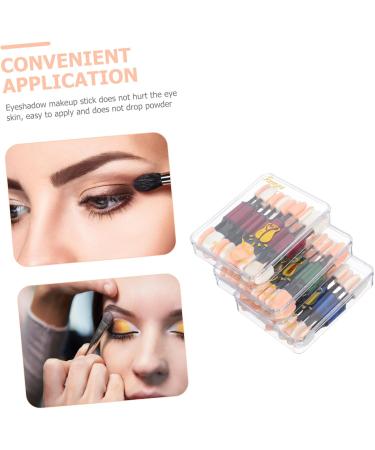 Beatifufu 30pcs Double Ended Eye Shadow Stick Eye Makeup Make up Sponge Eyebrow Brush Rod Aluminum - Buy Online on GoSupps.com