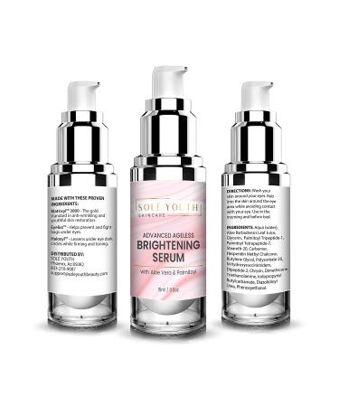 Sole Youth Total Ageless Eye Cream Serum - Anti-Aging Skincare for Dark Circles, Puffiness, Wrinkles & Fine Lines - All Skin Types - Buy Online on GoSupps.com
