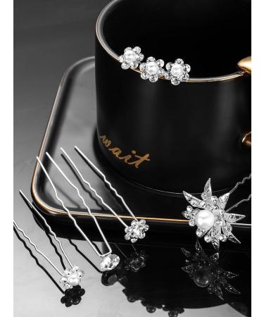Bridal Wedding Hair Pins Rhinestone Clips - 40 Pack for Women and Girls | Hair Accessories - Buy Online on GoSupps.com