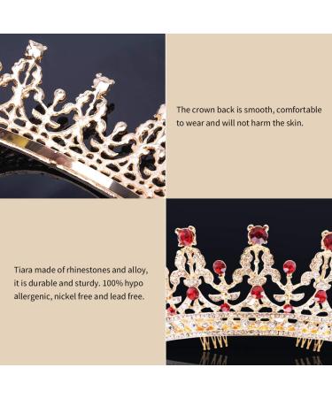 COCIDE Dark Gold Tiara & Crown - Crystal Wedding Headband for Brides, Girls & Occasions - Buy Online on GoSupps.com