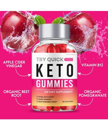 TryQuick Shark Advanced Max Strength Weight Management Gummies with ACV - 1 Bottle - Buy Online on GoSupps.com