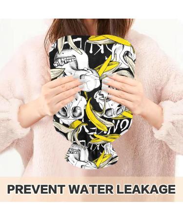 Naanle Transparent Banana Monkey Skull Hot Water Bottle 1L | Bed & Hand/Foot Warmer for Pain Relief & Heat Therapy - Buy Online on GoSupps.com