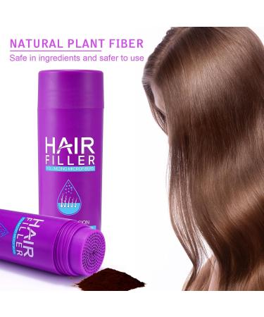 Hair Building Fibers for Thinning Hair - Natural Hair Thickener Undetectable Concealer - 15 Sec Coverage for Women - 0.97OZ Medium Brown - Buy Online on GoSupps.com