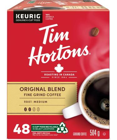 Tim Hortons Original Coffee blend Single Serve Keurig K-Cup Pods Medium Roast 48 Count Original Blend 48 count (Pack of 1) - Buy Online on GoSupps.com