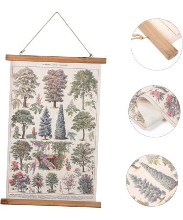 Zerodeko Decorative Scroll Scroll Painting Decorative Paintings Office Printing Farmhouse Decor Plant Sign 60x40cm Colorful - Buy Online on GoSupps.com