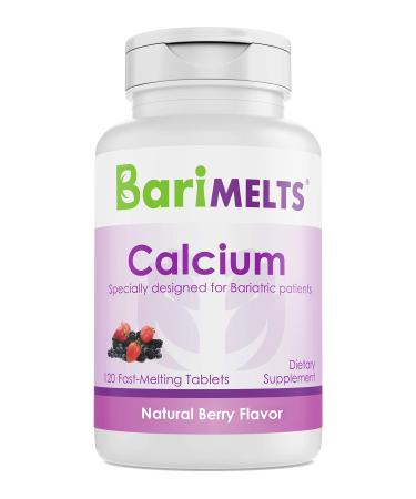 BariMelts Calcium Citrate, Dissolvable Bariatric Vitamins, Natural Berry Flavor, 120 Fast Melting Tablets