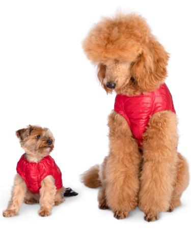 Selente Paw Parade Waterproof Dog Coat | Fleece Lining Rain Jacket for Small & Medium Dogs | EU Made | Size 4 Raspberry - Buy Online on GoSupps.com