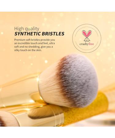 Ducare Double-Ended Foundation Brush - Ultimate Contour & Bronzer Makeup Brush for Liquid Powder Concealer & Cream Blending - Buy Online on GoSupps.com