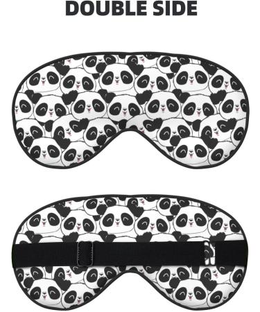 Panda Bear Sleep Mask | Double-Sided Eye Mask | Soft Adjustable Sleeping Eye Covers | Perfect Shading & Eye Edema Reduction | International Shipping Available - Buy Online on GoSupps.com