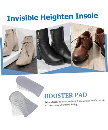 NOLITOY Height Increasing Insoles - 2 Pairs Invisible Shoe Inserts for Men | Shock-Absorption Heel Support Pads | Comfort & Lift 12.3x3.7CM - Buy Online on GoSupps.com
