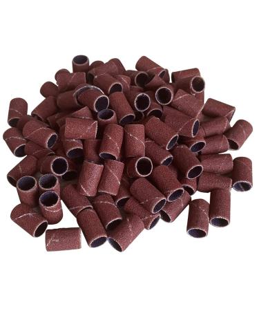 TORR 500 Pieces 80 120 150 180 240 Sanding Bands Bit Ring Manicure for Pedicure Nail Electric Drill Grinding