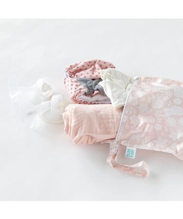 Bumkins Waterproof Wet Bag - Washable & Reusable for Travel, Beach, Pool - Stroller, Diapers, Gym Clothes, Swimsuits - 12x14 Lace - Buy Online on GoSupps.com