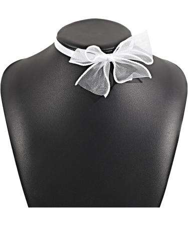 Shop Oralgo's Vintage Bow Necklace - French Style Lace Choker for Women | Elegant Wedding Jewelry & Perfect Gift - Buy Online on GoSupps.com
