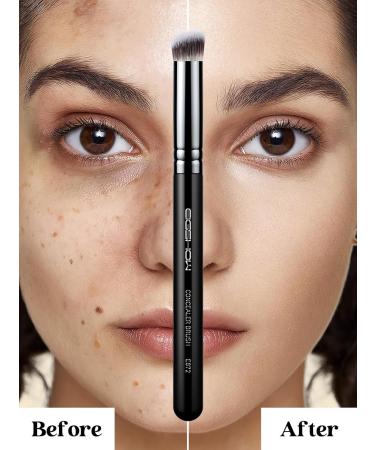 EIGSHOW Kabuki Concealer Brush - Vegan Soft Synthetic Bristles for Perfect Concealing Blending & Buffing | Medium E872 - Buy Online on GoSupps.com