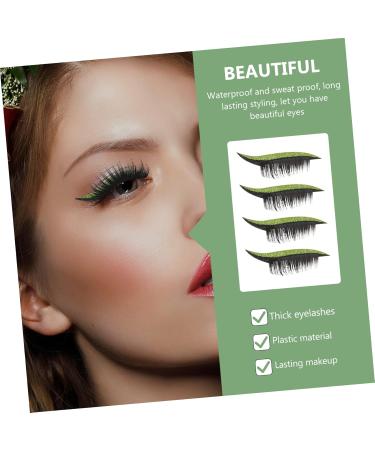 POPETPOP Glitter Eyeliner 8 Pairs False Eyelash Stickers Eyeliner Pencil Fruit Shaped Shower Sponge Creative Eyelash Decals - Buy Online on GoSupps.com