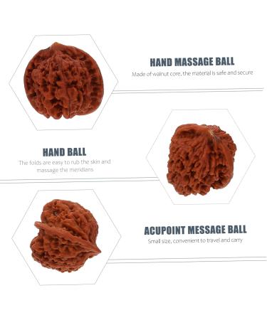Beavorty 4-Piece Walnut Massage Balls - Natural Stress Relief for Forearm & Hand | Chinese Health Physics Balls - Buy Online on GoSupps.com