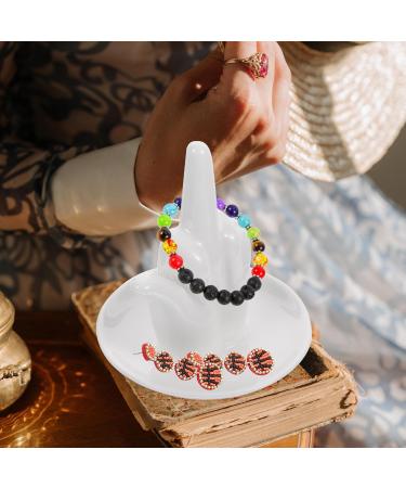 Writwaa Gestetklett Ceramic Jewelry Storage Tray | Engagement Ring Organizer | Unique Wedding Decorations & Funny Home Decor - Buy Online on GoSupps.com