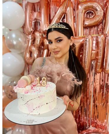 TOBATOBA Gold Princess Tiara for Girls | Rhinestone Hair Accessories for Pageants, Proms, Birthdays | Quinceanera Crown Headpiece - Buy Online on GoSupps.com