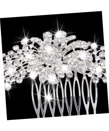 Ipetboom Bridal Wedding Hair Comb Floral Rhinestone Hair Pin Bride Hair Comb Wedding Rhinestone Hair Comb - Buy Online on GoSupps.com