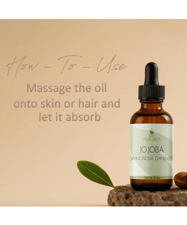 Jojoba Oil - Pure Cold Pressed Unrefined Virgin Hydrating & Moisturizing Carrier Oil for Skin Hair Face Facial Care Body Massage Ear Beard Makeup Remover - 4 oz Glass & Dropper - OPO 4 Fl Oz (Pack of 1) - Buy Online on GoSupps.com