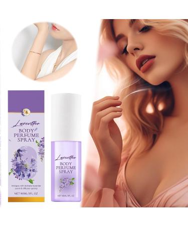 Lavender Body Fragrance Spray Fresh Eau de Toilette for Women Long Lasting Charming Glowing Femininity Gift for Women(90ML / 3 Fl.Oz) Purple - Buy Online on GoSupps.com