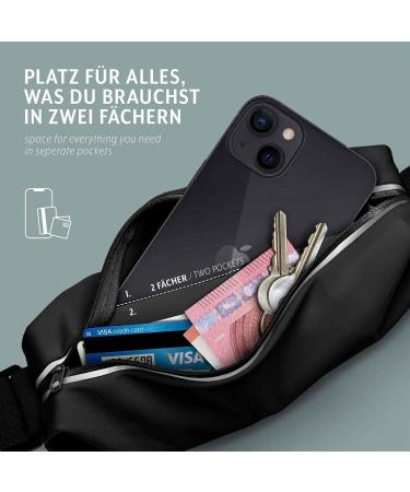 Moex Passel Waterproof Running Bag for Samsung Galaxy A54 5G - Slim Jogging Belt with Viewing Window Flexible Design Black - Buy Online on GoSupps.com