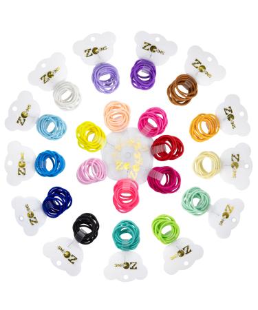 ZCOINS 200pcs Hair Bands Hair Bobbles Hair Ties Hair Accessories Hairbands 2mm tiny Hairbands Hair Elastics Ponytail Holders for baby Kids Girls Women (Multicolor) - Buy Online on GoSupps.com
