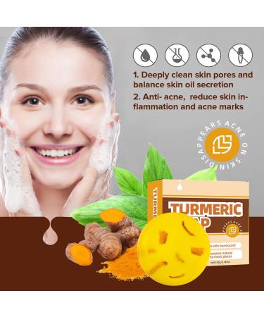Turmeric Soap Bar for Face & Body - Moisturizing Soap for Hyperpigmentation & Dark Spots - All Skin Types - 1 Count - Buy Online on GoSupps.com