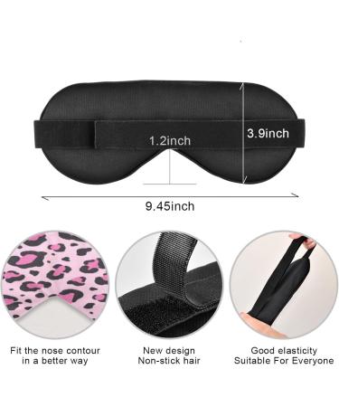 Sleep Mask - Light Blocking Leopard Print Eye Cover | Adjustable Soft Blindfold for Travel & Naps - Ideal for Men & Women - Buy Online on GoSupps.com