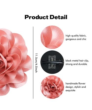 Dizila 12 Pack Large Satin Flower Hair Clips for Women, Girls, Teens & Kids - Buy Online on GoSupps.com