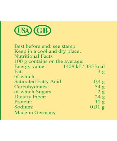 Buy Seitenbacher Wheat Bran - Pack of 12 (12 x 250g) | International Shipping Available - Buy Online on GoSupps.com