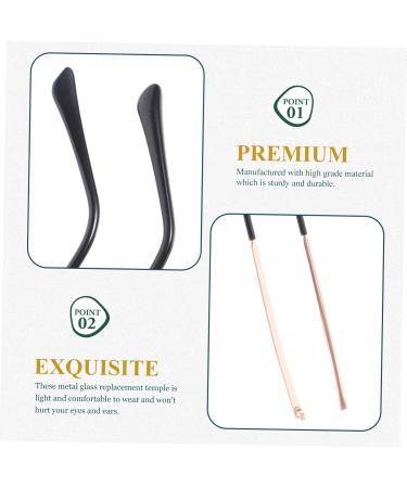 Gleavi Glasses Replacement Set - 5 Pairs Black Frame & Hinge Repair Bracket - Buy Online on GoSupps.com