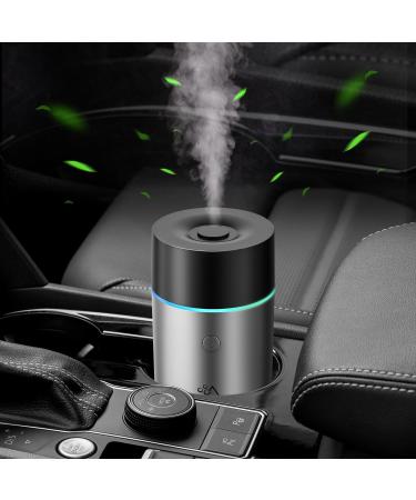 Car Diffuser Humidifier Aromatherapy Diffusers for Essential Oils USB Mini Portable Cool Mist Diffuser with Colorful Lighting for Car Home Bedroom Office
