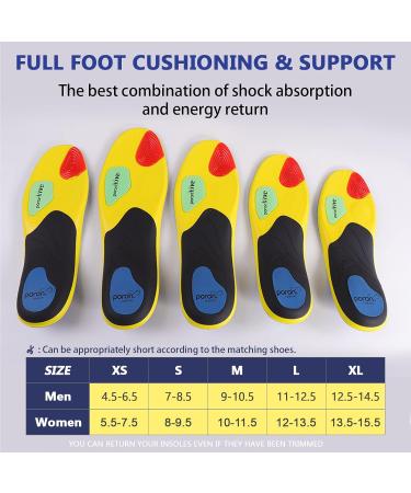 Premium Shoe Insoles for Plantar Fasciitis - Full Length Arch Support for Men & Women | Pain Relief for Flat Feet & High Arches - Buy Online on GoSupps.com