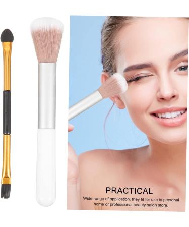 FOYTOKI 2pcs Makeup Brush Cream Concealer Brush Women Eye Shadow Brush Highlighter Brush Brow Brush Plastic - Buy Online on GoSupps.com