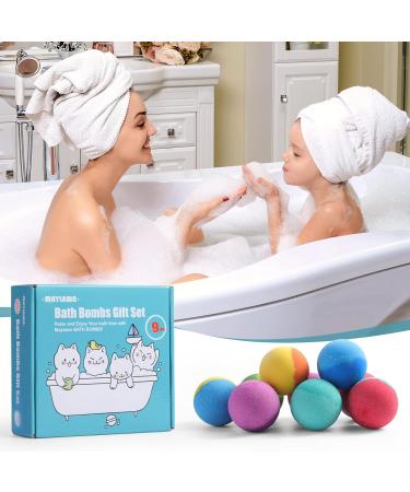 Maylawn Vegan Bath Bombs Gift Set - Ideal Mother's Day Present for Women - 9-Piece Handmade Fizzy Bubble Bath Bombs - Buy Online on GoSupps.com