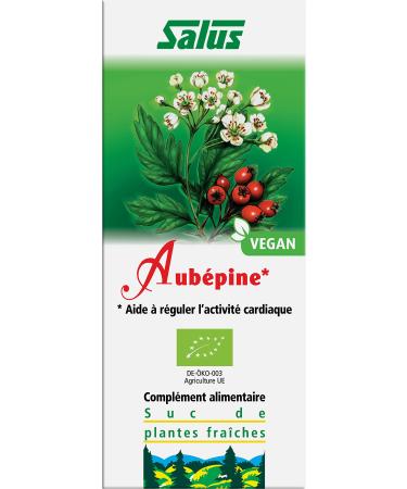 Salus – Organic hawthorn – Food Supplement with Organic Hawthorn Juice – Helps regulate cardiac activity – Vegan, No Additives – 200 ml