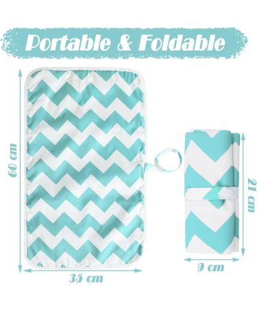Wendergo Portable Nappy Changing Mat 60x35cm - Waterproof & Lightweight Diaper Pad for On-the-Go & Home - Green - Buy Online on GoSupps.com