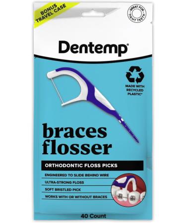 OrVance Braces Flosser - Designed for Braces for an Easy & Effective Clean Ultra Strong Floss - 40 Count (Pack of 2) - (Packaging May Vary) 20 Count (Pack of 2) - Buy Online on GoSupps.com
