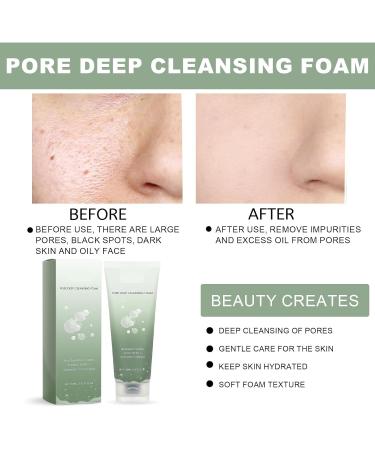 Pore Cleansing Face Wash - Deep Clean Brightening & Hydrating Fights Acne Marks Controls Oil Prevents Dryness(3PCS) - Buy Online on GoSupps.com